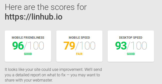 linhub sebelum optimasi